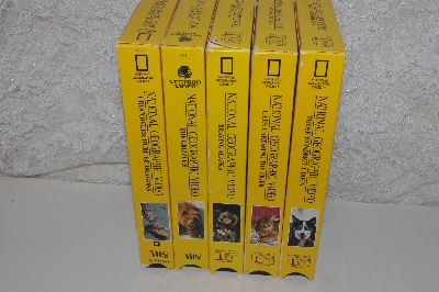 MBACF #VHS-0170  "Set Of 5 National Geographic VHS Videos"