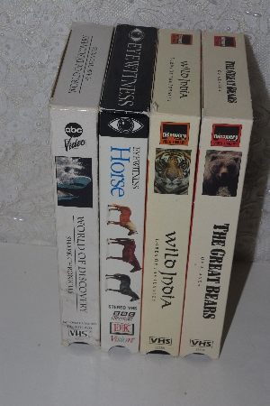 MBACF #VHS-0187  "Set Of 5 VHS Animal Videos"