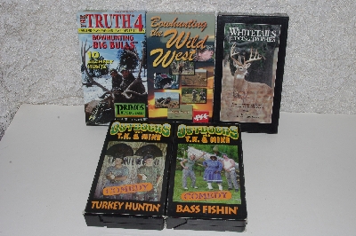 MBACF #DVD-0004  "Set Of 5 VHS Hunting Videos 2 Comedy 3 Serious"