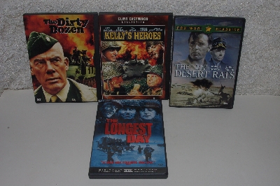 MBACF #DVD-0014  "Set Of 4 Pre-Owned Military DVD's"