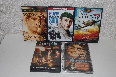 MBACF #DVD-0017  "Set Of 5 Pre-Owned Military DVD's"