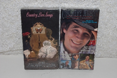 MBACF #VHS2-0043  "Set Of 2 VHS New Country Musiv Tapes"