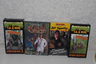 MBACF #VHS2-0061  "Set Of 4 /3 VHS & 1 DVD Hunting Comedy Videos"