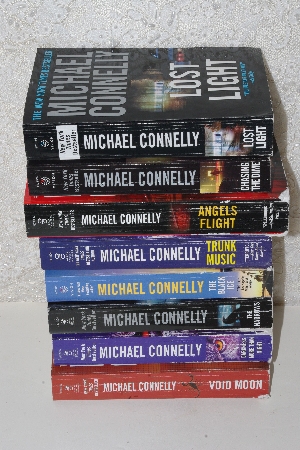 +MBACF #B-0070  "Set Of 8 Pre-Owned Used Michael Connelly Paperback Books"