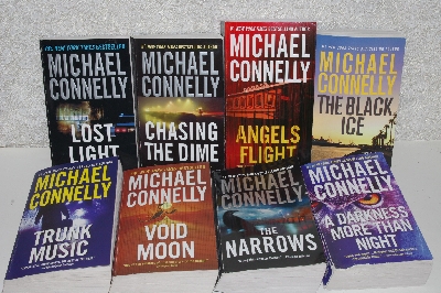 +MBACF #B-0070  "Set Of 8 Pre-Owned Used Michael Connelly Paperback Books"
