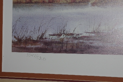 +MBAP #0031-0026  "1984 Canada Geese Deer Island Framed Print"