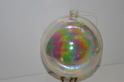 +MBA #S29-232  "1980's Set Of 6  150mm Iredescent Acrylic Ornaments"