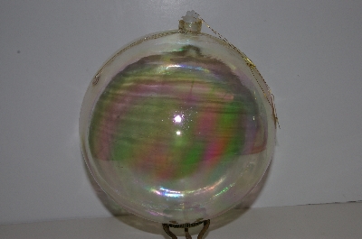 +MBA #S29-252  "1980's Set Of 8 Large 200MM Iridescent Bubble Ornaments" 