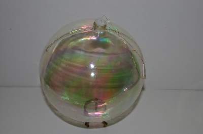 +MBA #S29-252  "1980's Set Of 8 Large 200MM Iridescent Bubble Ornaments" 