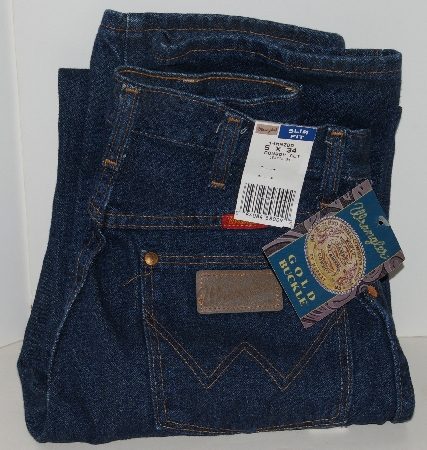 +MBAJ #501-0107  "Wrangler Blue #14MWZDD Slim Fit Cowboy Cut Jeans"