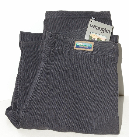 +MBAJ #501-00139   "Size 9/36" Long  "Wrangler Silverlake Grey Bareback Jeans"