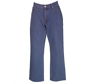 +MBAJ #501-A08065  " 2 Pairs Denim & Co "A" Fit Cross Stretch Clack Jeans"