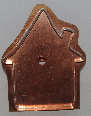 +MBAM #421-056  "Older Solid Copper Little House Cookie Cutter"