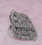 +Lamps II #0109  "Beautiful 14K White Gold Baguette & Round Diamond Ring"