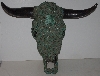 + Lamps II #379  "Large Turquoise Covered Cow Skull"