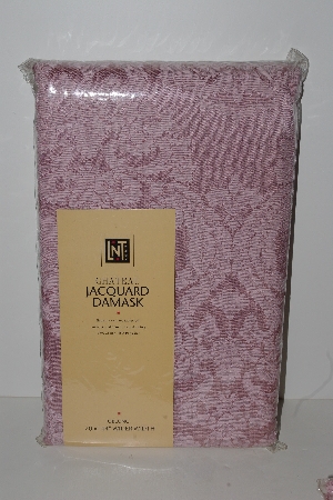 +MBA #1313-332  "Dusty Pink Chateau Jacquard Damask 70x144 Oblong Wider Width Tablecloth"