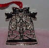 +MBA #1313-173    "Lenox Set Of 2 Silver Plated Bell Ornaments"