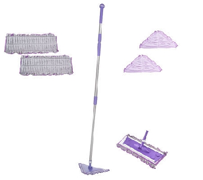 +MBA #V25766  "Don Asletts All In One Interchangeble Micro Fiber 10 Piece Mop Set"