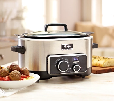+MBA #NSS "Stainless Steel Ninja 4 In 1 6 Quart Multi Cooker With Recipe Book & Travel Bag"