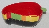+MBA #113-111   "Ceramic Chili Pepper Serving Bowl With Spoon"