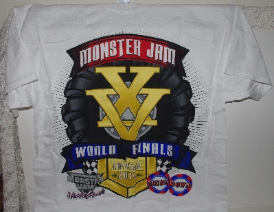 +MBA #1515-0064  "Set Of 2 Monster Jam World Finals 2014 Double Down T-Shirts"