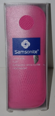 +MBA #1515-231   "Pink Samsonite Ultra Mini Automatic Open/Close Umbrella"