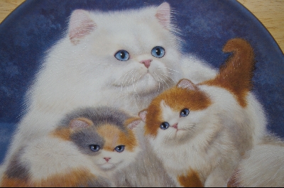+MBA #7-033 "1987 Persian & Kittens By Artist Alice Hanbey