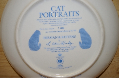 +MBA #7-033 "1987 Persian & Kittens By Artist Alice Hanbey