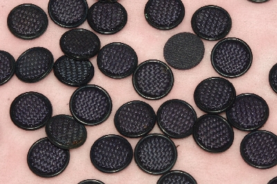 MBA #1616-0073  "Vintage Lot Of 44 Black Buttons"