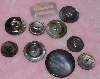 MBA #1616-0055  "Vintage Lot Of 10 Shell Buttons"