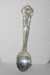 MBA #1919-0012   "1978 New York Franklin Mint  Mini Sterling State Flower Spoon"