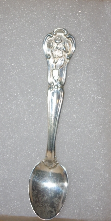 MBA #1919-0031  "1978 Connecticut  Franklin Mint Sterling Mini State Flower Spoon"