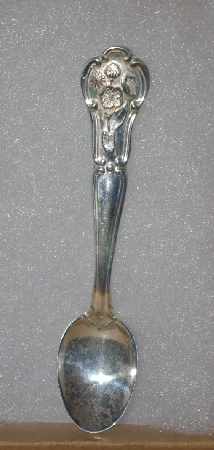 MBA #1919-0031  "1978 Connecticut  Franklin Mint Sterling Mini State Flower Spoon"