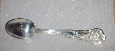 MBA #1919-0110 "1978 Indiana  Sterling Franklin Mint Mini State Flower Spoon"