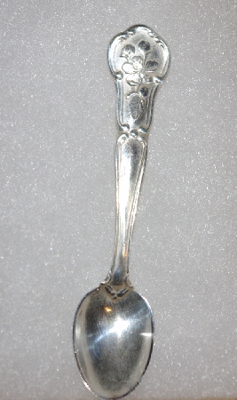 MBA #1919-0099  "1978 Arkansas  Sterling Frnklin Mint Mini State Flower Spoon"