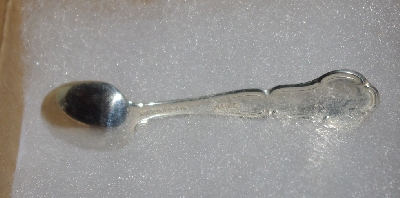 MBA #1919-0092  "1978  Maine Sterling Franklin Mint Mini State Flower Spoon"
