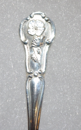 MBA #1919-0049  "1978 California  Sterling Franklin Mint Mini State Flower Spoons"