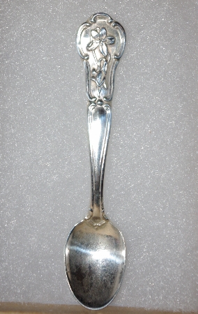 MBA #1919-0036  "1978 New Jersey  Sterling Franklin Mint Mini State Flower Spoon"