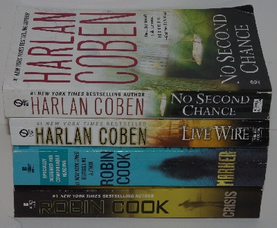 +MBA #2020-120  "2 Robin Cook & 2 Harlan Coben Paperback Books"