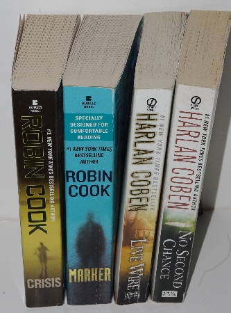 +MBA #2020-120  "2 Robin Cook & 2 Harlan Coben Paperback Books"