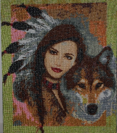 MBA #2020-0089  "Collection D' Art Hand Beaded Tapestry"