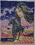MBA #2020-103  "Collection D' Art Hand Beaded Tapestry"