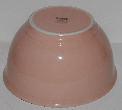 +MBA #2323-0001  "Large Pink "Tag" Mixing Bowl"
