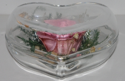 +MBA #2323-0035  "1980's  Sealed Pink Freeze Dried Rose"