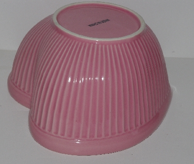+MBA #2424-0125  " Pink Ceramic Heart Shaped Bowl"