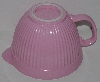 +MBA #2424-0052  "Pink & White Plastic Batter Bowl"