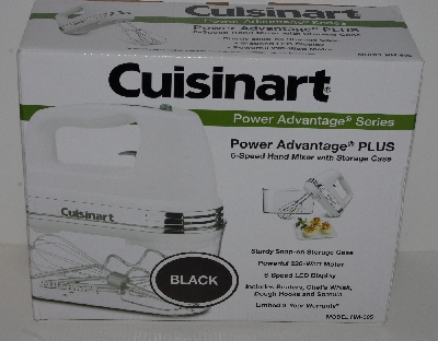+MBA #2525-0140  "Cuisinart Black Power Advantage Plus 6-Speed Hand Mixer With Storage Case"