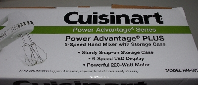 +MBA #2525-0140  "Cuisinart Black Power Advantage Plus 6-Speed Hand Mixer With Storage Case"