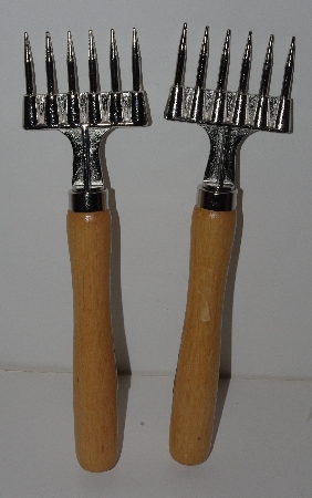 +MBA #2525-0200 "American Metal Craft Set Of Two Roast Lifting Forks"