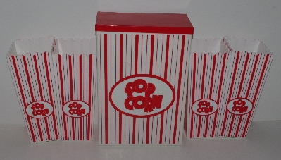 +MBA #2525-0297  "1990's 5 Piece Nesting Popcorn Serving Set"